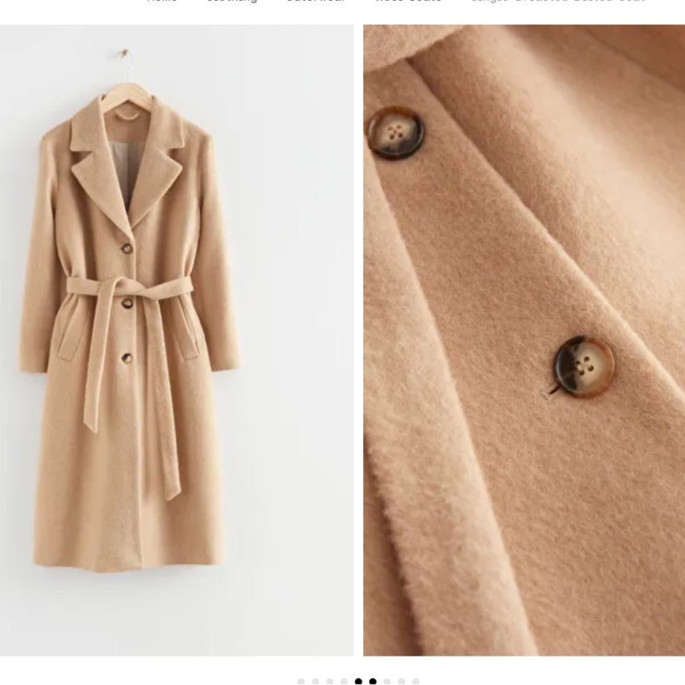Gorgeous camel wool coat & Other Stories